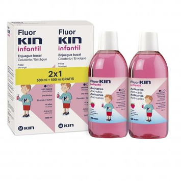 FLUOR KIN INFANTIL COLUTORIO 2X500ML