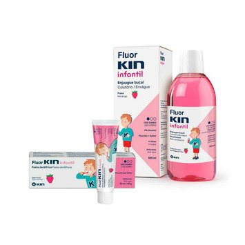 FLUOR KIN NIÑOS ENJUAGUE 500ML+ PASTA 125ML