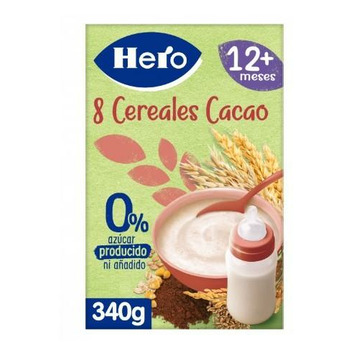 HERO 8 CEREALES CACAO 1 ENVASE 340 G