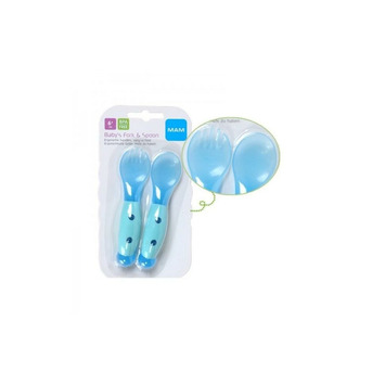 MAM SPOON & FORK TRAINER SET CUCHARA Y TENEDOR M