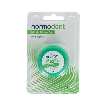 NORMODENT HILO DENTAL CON CERA Y FLUOR SABOR A M