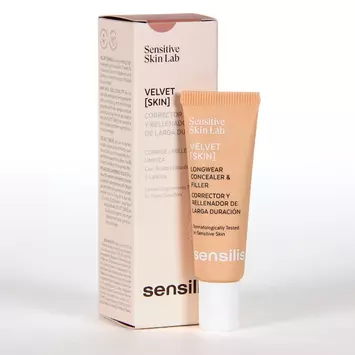 SENSILIS VELVET SKIN 2 IN 1 LONGWEAR CONCEALER & FILLER CORRECTOR LÍQUIDO 02 BEIGE