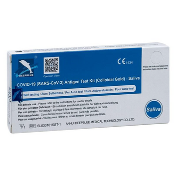 TEST COVID AUTODIAGNOSTICO SALIVA DEEPBLUE