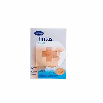 TIRITAS PLASTICO REDONDAS 20 U