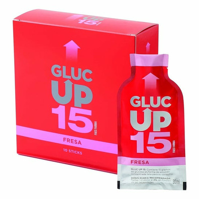 GLUC UP 15 FAES FARMA 10 STICKS SABOR FRESA