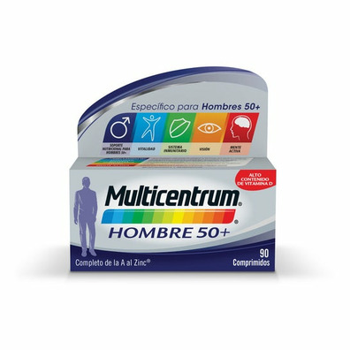 MULTICENTRUM HOMBRE 50+ 90 COMPRIMIDOS