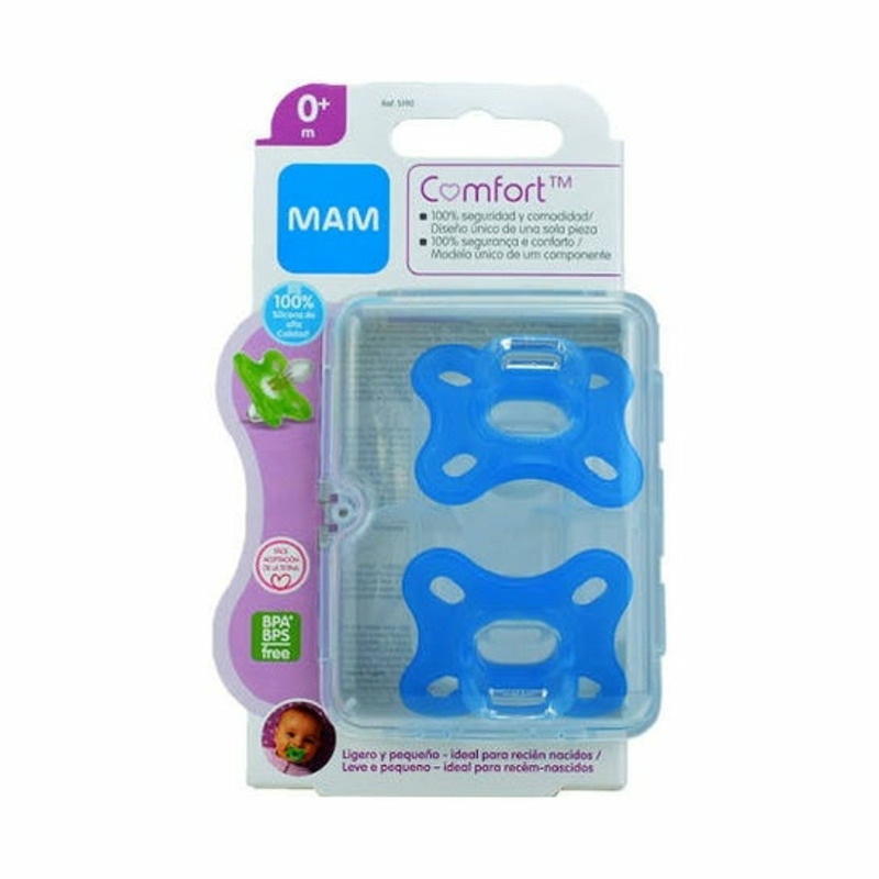 CHUPETE SILICONA MAM COMFORT AN 0+ M PACK DOBLE