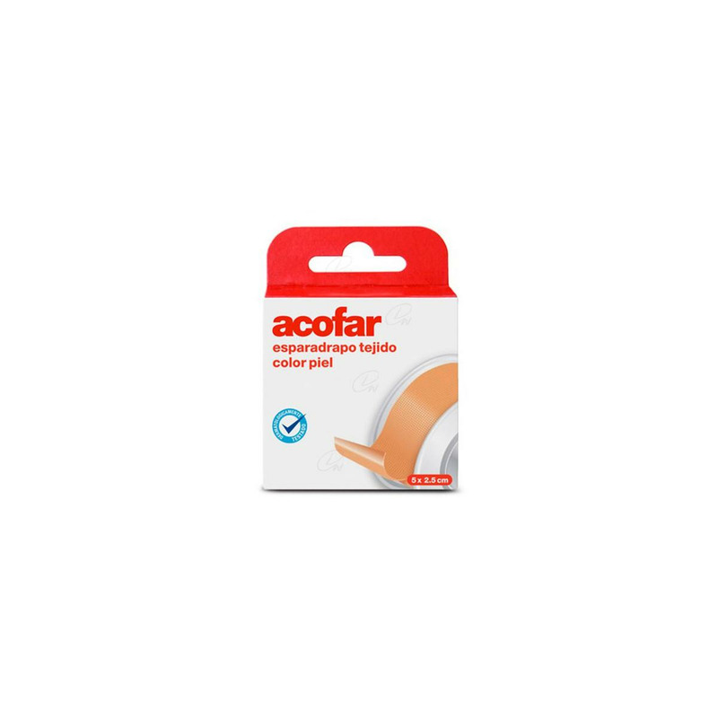 ESPARADRAPO ACOFAR TEJIDO COLOR PIEL 5 X 2.5 CM