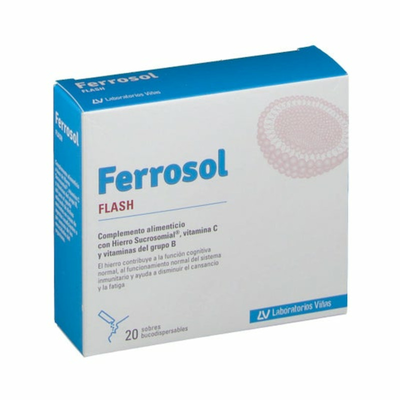 FERROSOL FLASH 30 SOBRES BUCODISPERSABLES