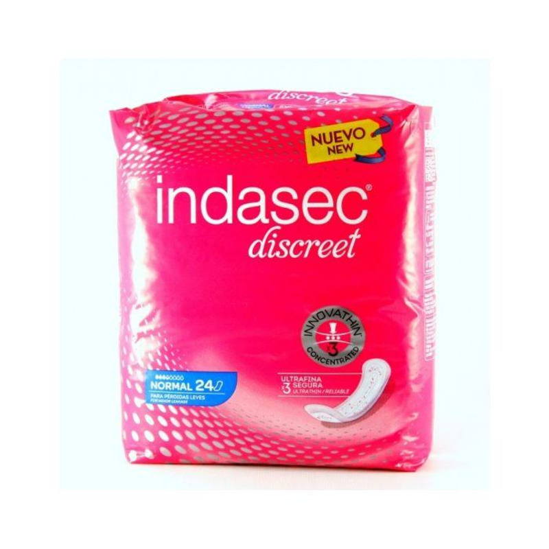 INDASEC NORMAL DISCREET 24 UM INCONTINENCI