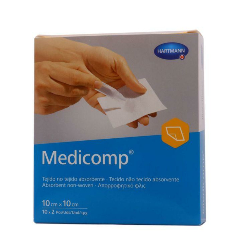 MEDICOMP GASA TEJIDO SEM TEJER 10CMX10CM 20U