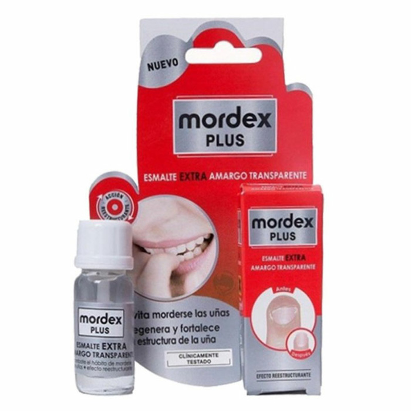 MORDEX PLUS ESMALTE AMARGO TRANSPARENTE COM PINC