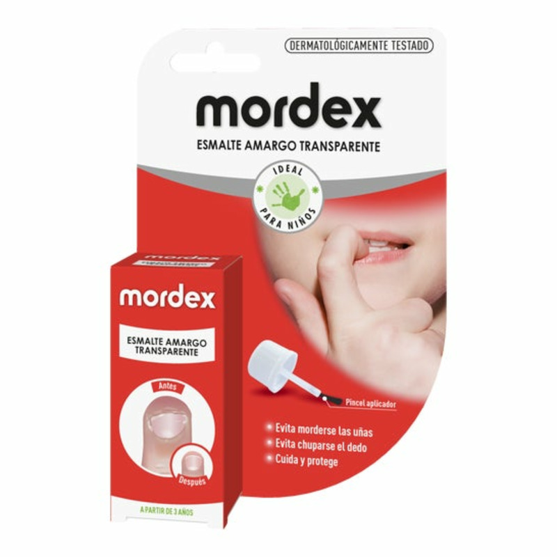 MORDEX PLUS ESMALTE AMARGO TRANSPARENTE COM PINC
