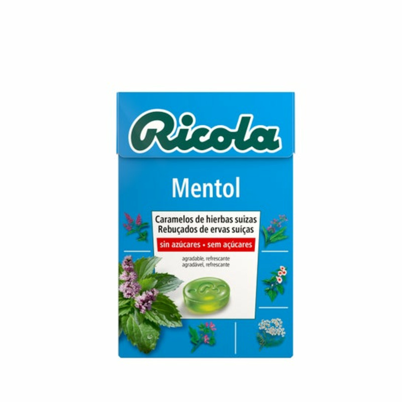 RICOLA MENTOL 50GR SEM AZUCAR