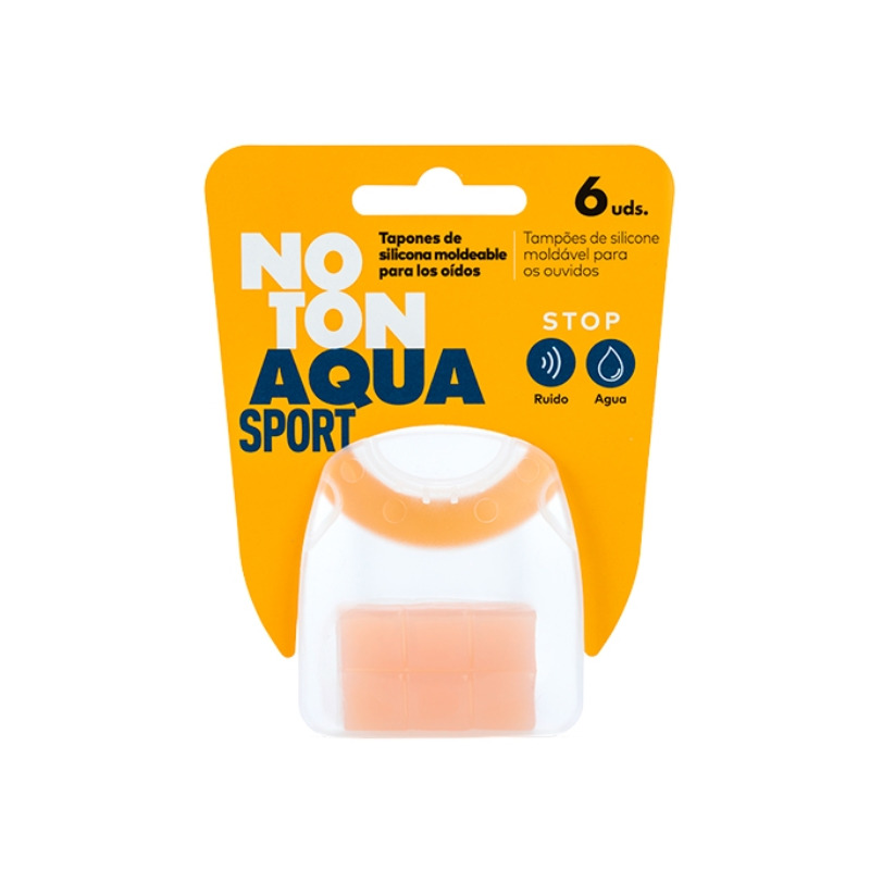 NOTON AQUA SPORT TAPONES DE SILICONA MOLDEABLE PARA LOS OÍDOS 6 UNIDADES
