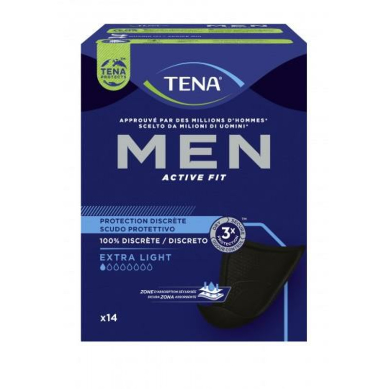 TENA MEN ABSORB INC ORINA LIGERA LEVEL-0 14 U