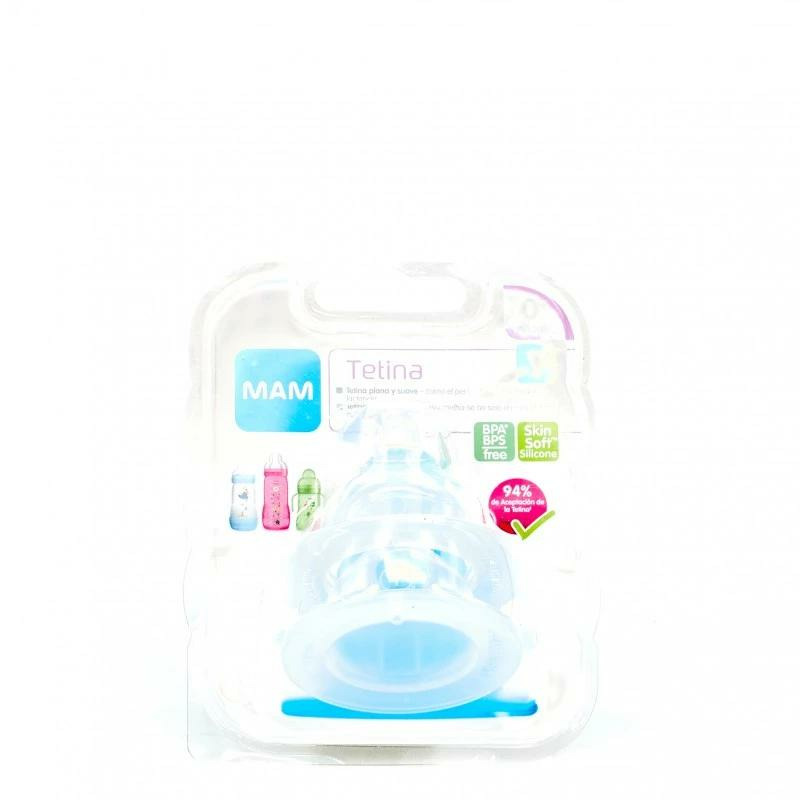 TETINA SILICONA FLUJO EXTRALENTO MAM-0 + 0 MESES